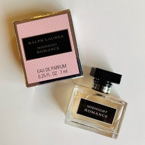 NIB Ralph Lauren Midnight Romance eau de parfum, .25 oz collector’s miniature